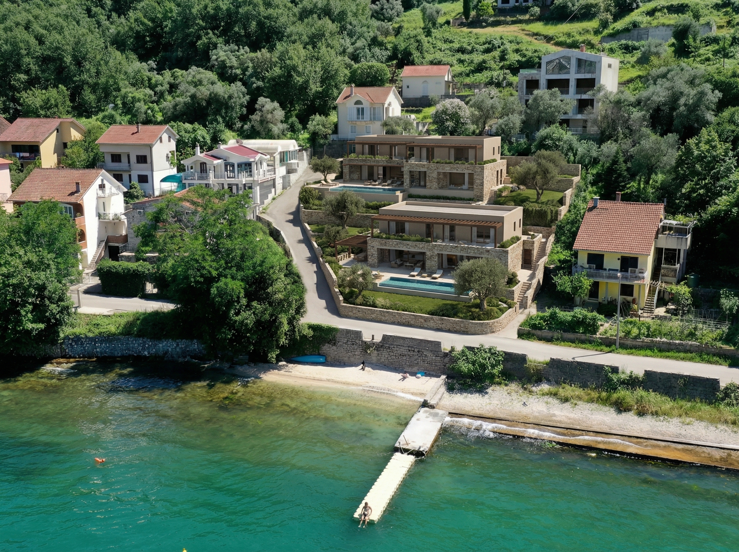 Stoliv coastal development parcel overlooking the Bay of Kotor