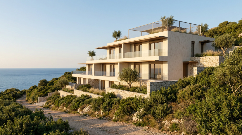 Dobra Voda coastal development parcel overlooking the Adriatic Sea